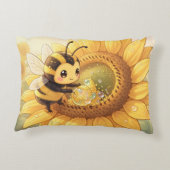 Golden Bumblebee in Bloom Dance.6 アクセントクッション (裏面)