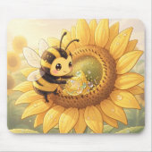 Golden Bumblebee in Bloom Dance.6 マウスパッド (正面)