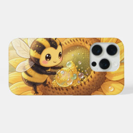 Golden Bumblebee in Bloom Dance.6 iPhone 15 Proケース