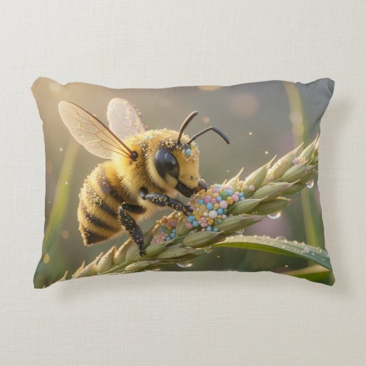 Golden Bumblebee in Bloom Dance.7 アクセントクッション (正面)