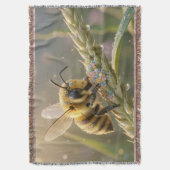 Golden Bumblebee in Bloom Dance.7 スローブランケット (正面縦)