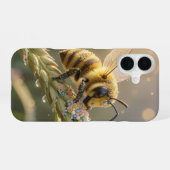 Golden Bumblebee in Bloom Dance.7 iPhone 16ケース (裏面横)