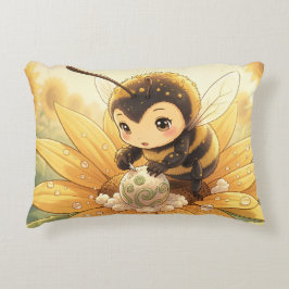 Golden Bumblebee in Bloom Dance.8 アクセントクッション