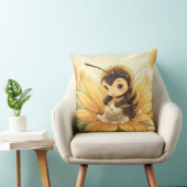 Golden Bumblebee in Bloom Dance.8 クッション (椅子)