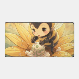 Golden Bumblebee in Bloom Dance.8 デスクマット