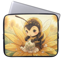 Golden Bumblebee in Bloom Dance.8 ラップトップスリーブ