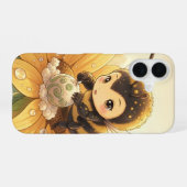 Golden Bumblebee in Bloom Dance.8 iPhone 16ケース (裏面横)