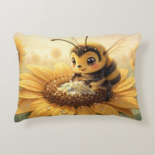 Golden Bumblebee in Bloom Dance.9 アクセントクッション (正面)