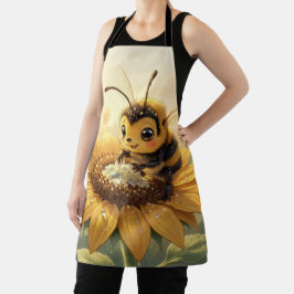 Golden Bumblebee in Bloom Dance.9 エプロン
