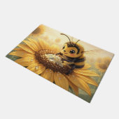 Golden Bumblebee in Bloom Dance.9 ドアマット (アングル)
