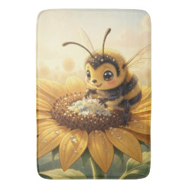 Golden Bumblebee in Bloom Dance.9 バスマット