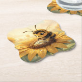 Golden Bumblebee in Bloom Dance.9 ペーパーコースター (アングル)