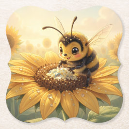 Golden Bumblebee in Bloom Dance.9 ペーパーコースター
