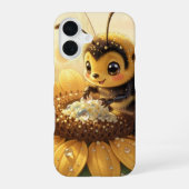 Golden Bumblebee in Bloom Dance.9 iPhone 16ケース (裏面)