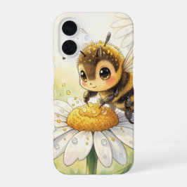 Golden Bumblebee in Bloom Dance iPhone 16ケース