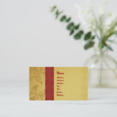 Golden  business card 2 sided printed 名刺 (スタンド正面)