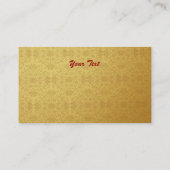 Golden  business card 2 sided printed 名刺 (裏面)