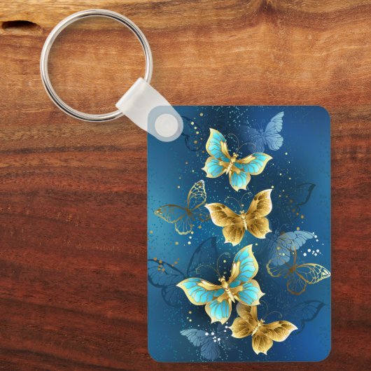 Golden butterflies キーホルダー (正面)