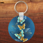 Golden butterflies キーホルダー (正面)