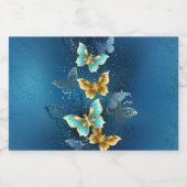 Golden butterflies スパークリングワインラベル (シングルラベル)