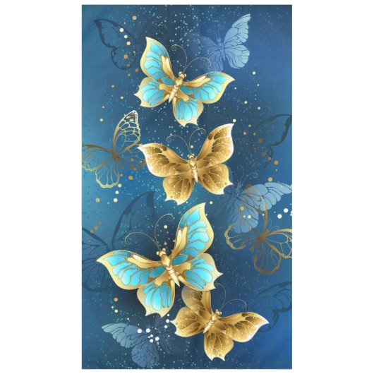 Golden butterflies テーブルクロス (正面)