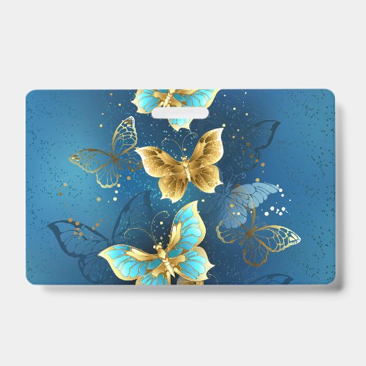 Golden butterflies バッジ (正面)