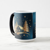 Golden Cabin Blue Morphing Mug モーフィングマグカップ (正面左)