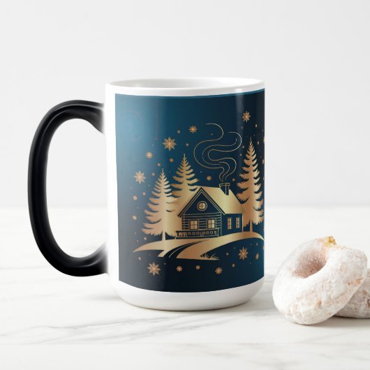 Golden Cabin Blue Morphing Mug モーフィングマグカップ (ドーナツ)