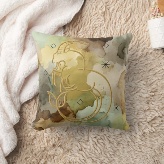 Golden Capricorn クッション (ブランケット)