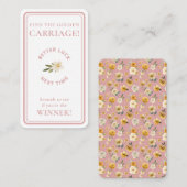 Golden Carriage Scratch-Off Blush Pink Non-Winner 名刺 (正面/裏面)