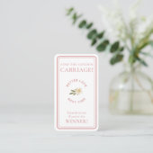Golden Carriage Scratch-Off Blush Pink Non-Winner 名刺 (スタンド正面)