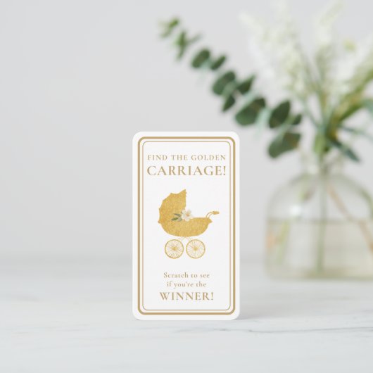 Golden Carriage Scratch-Off Game Card - Winner 名刺 (スタンド正面)