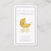 Golden Carriage Scratch-Off Game | Lavender Winner 名刺 (正面)