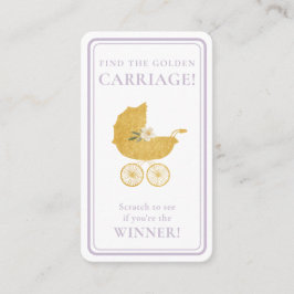 Golden Carriage Scratch-Off Game | Lavender Winner 名刺