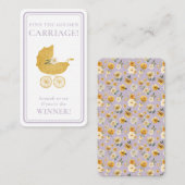 Golden Carriage Scratch-Off Game | Lavender Winner 名刺 (正面/裏面)