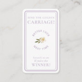 Golden Carriage Scratch-Off | Lavender Non-Winner 名刺 (正面)