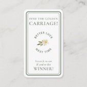 Golden Carriage Scratch-Off Sage Green Non-Winner 名刺 (正面)