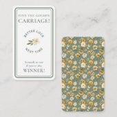 Golden Carriage Scratch-Off Sage Green Non-Winner 名刺 (正面/裏面)
