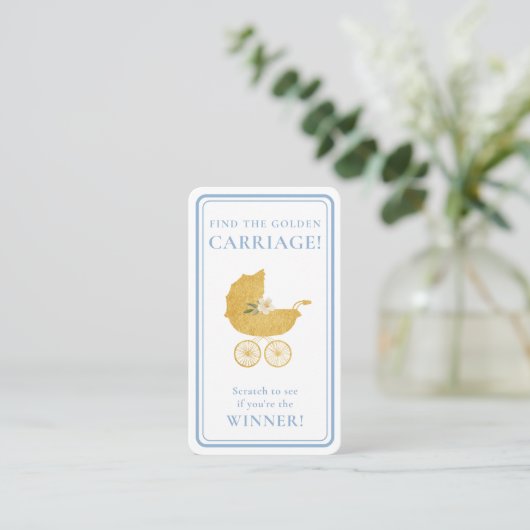 Golden Carriage Scratch-Off Winner Baby Blue Game  名刺 (スタンド正面)