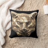 Golden Cat – goldene Katze – vergoldeter Kater クッション (ブランケット)