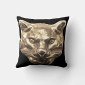 Golden Cat – goldene Katze – vergoldeter Kater クッション (裏面)