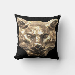 Golden Cat – goldene Katze – vergoldeter Kater クッション