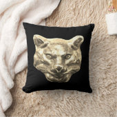 Golden Cat – goldene Katze – vergoldeter Kater クッション (ブランケット)