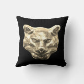 Golden Cat – goldene Katze – vergoldeter Kater クッション (裏面)
