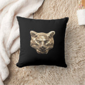 Golden Cat – goldene Katze – vergoldeter Kater クッション (ブランケット)