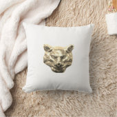 Golden Cat – goldene Katze – vergoldeter Kater クッション (ブランケット)
