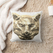 Golden Cat – goldene Katze – vergoldeter Kater クッション (ブランケット)