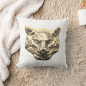 Golden Cat – goldene Katze – vergoldeter Kater クッション (ブランケット)