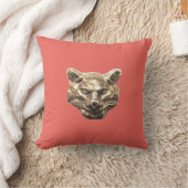 Golden Cat – goldene Katze – vergoldeter Kater クッション (ブランケット)