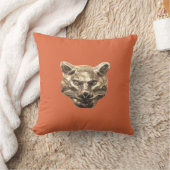 Golden Cat – goldene Katze – vergoldeter Kater クッション (ブランケット)